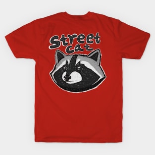 street cat face panda T-Shirt